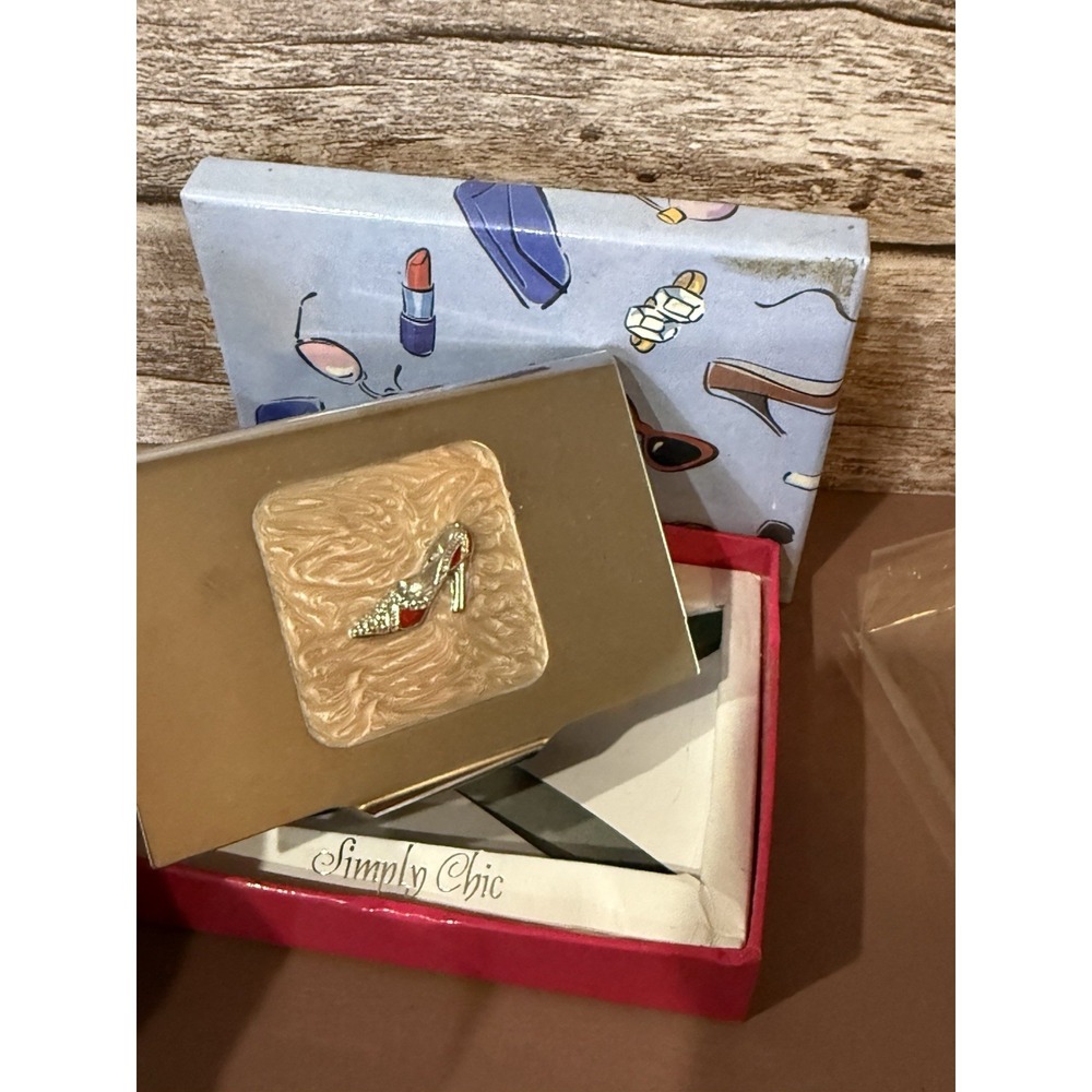 Elegant Business Card Holder Shoes And Purse